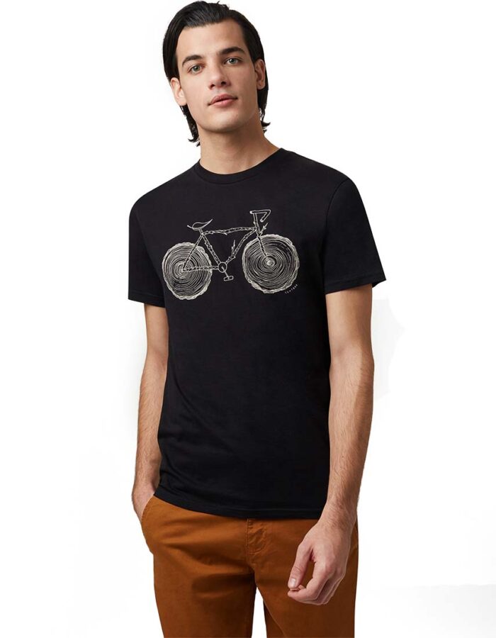 Elm férfi biciklis póló - fekete színben