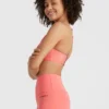 Active shorty női rövid sportnadrág barack színben oldalról