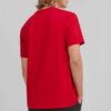 Cube SS férfi póló modellen hátulról, piros színű