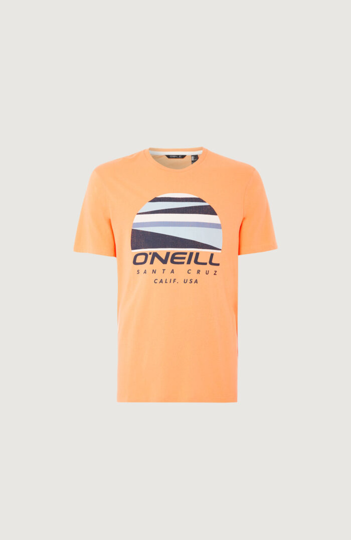Sunset Logo póló narancssárga színben elölről
