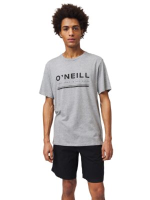 Arrowhead férfi póló modellen szürke színben, szemből