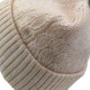 Laticia Női Sapka krém színű oldalról - különleges kötésminta