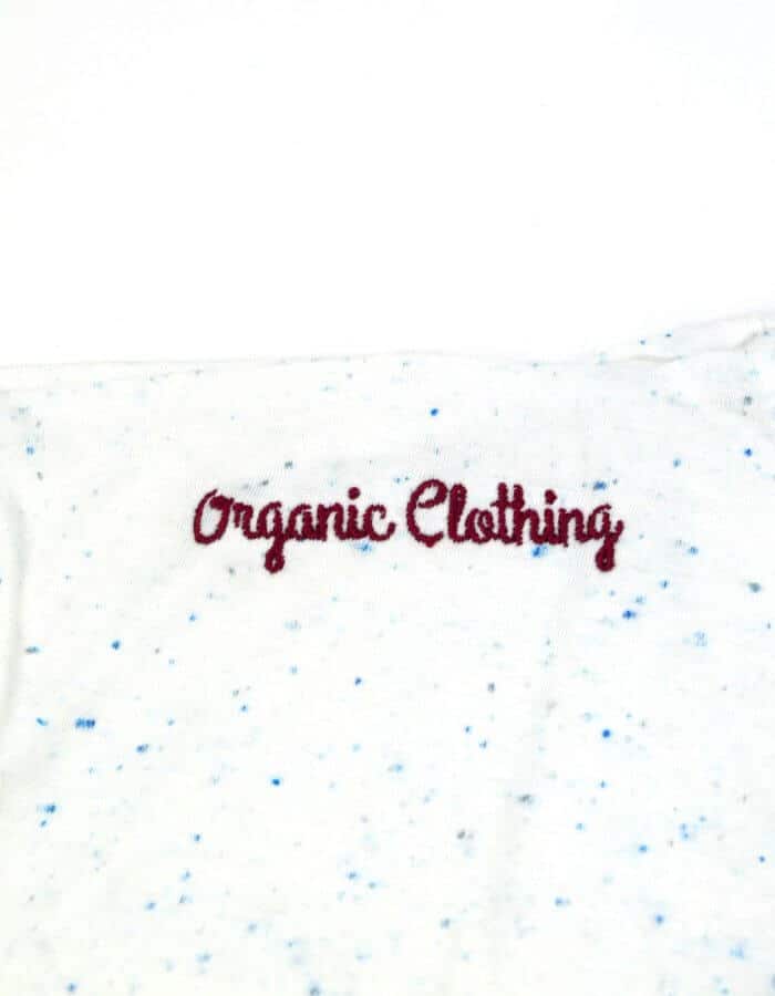 Automn férfi organikus cotton póló - organic clothing hímzés