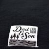 Fekete póló Dad & Son