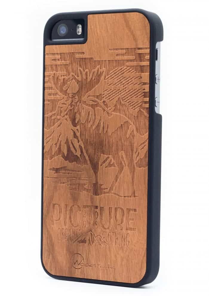 Woodstache x Picture fa iPhone 5-5S-SE tok Moose oldalról